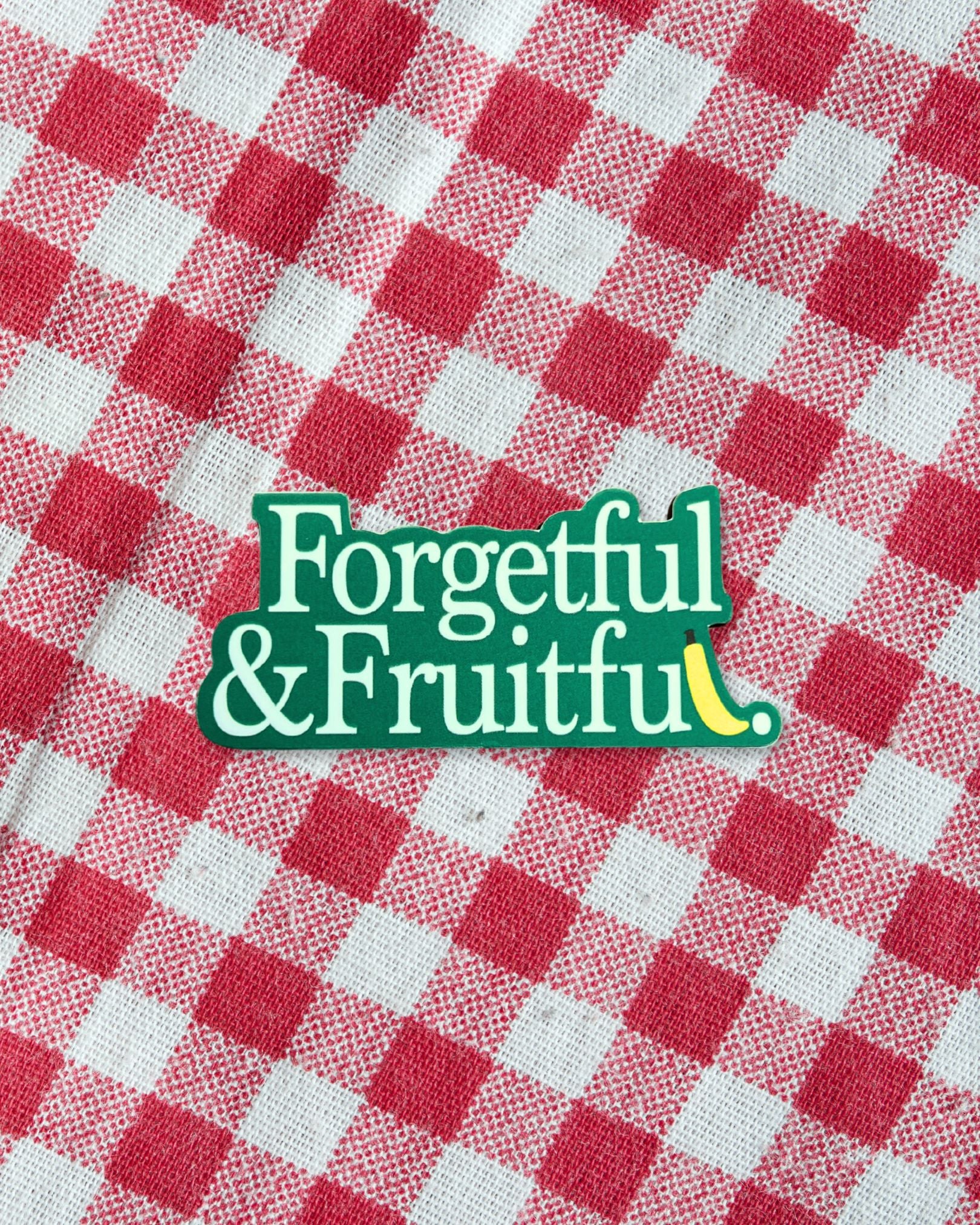 Forgetful & Fruitful Sticker: Green