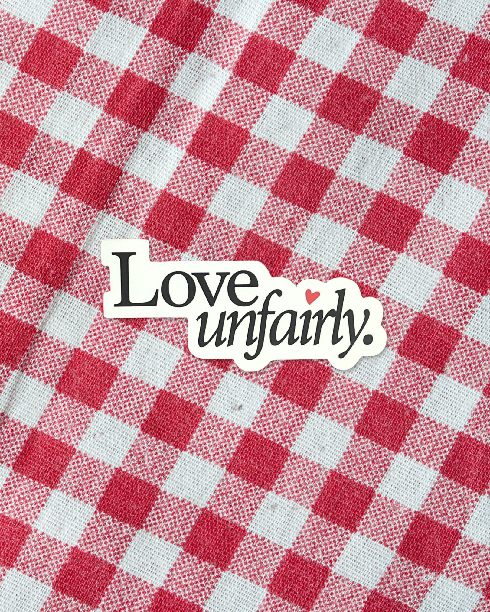 Love Unfairly Sticker: Beige