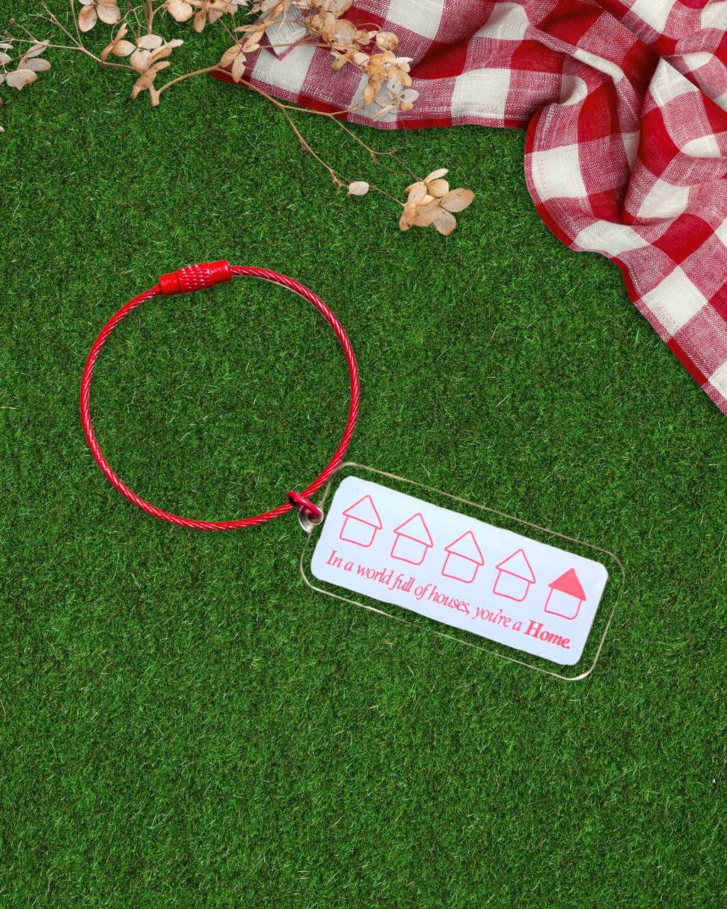 World Full of Houses Acrylic Keychain