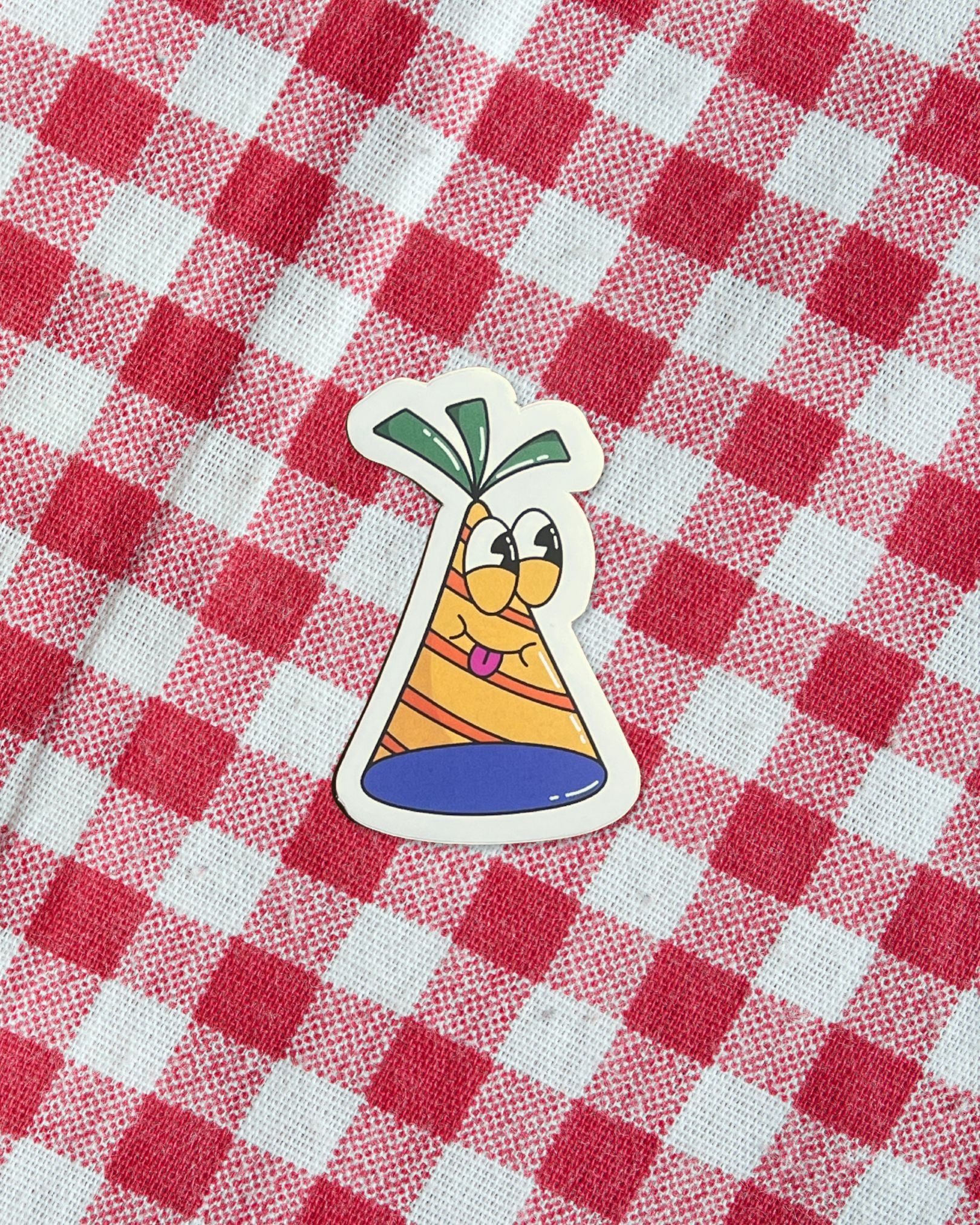 Birthday Hat Sticker: Yellow