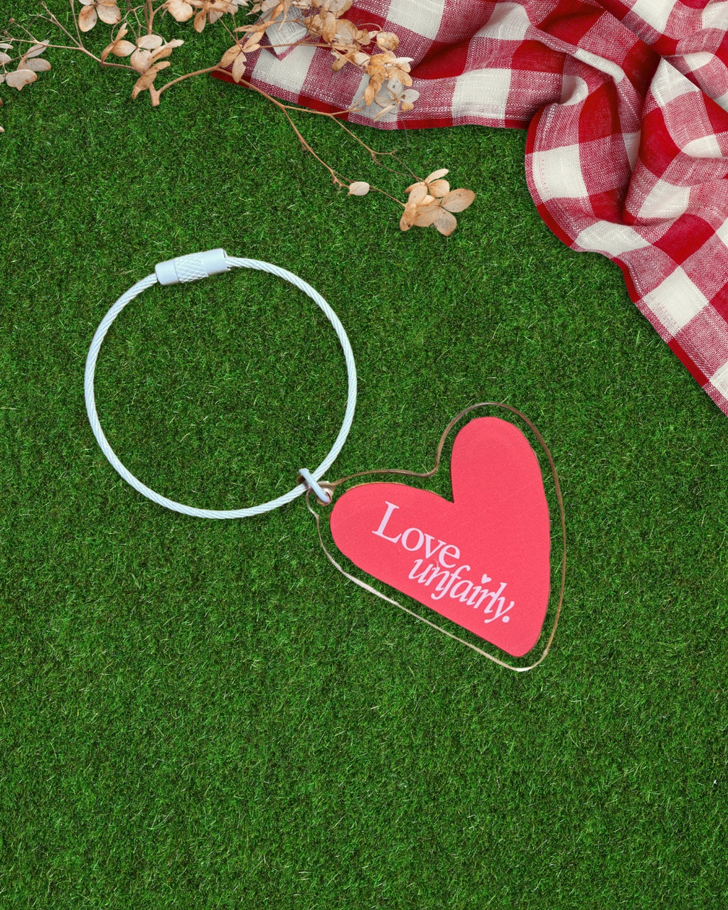 Love Unfairly Acrylic Keychain