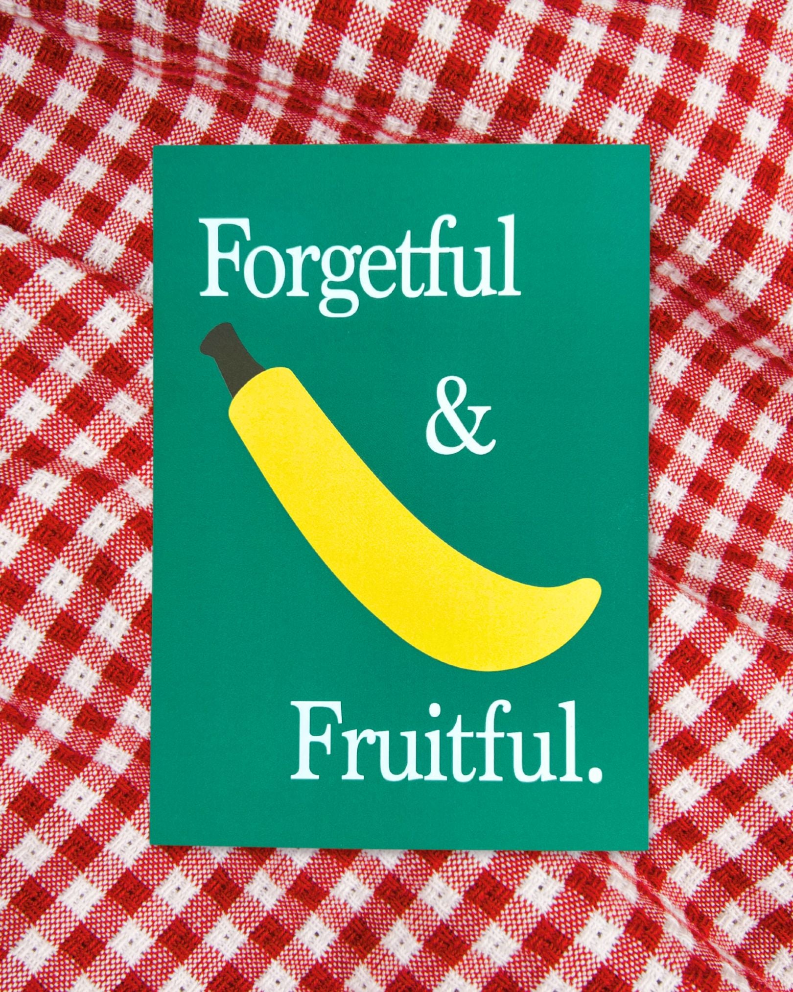 Forgetful & Fruitful Postcard: Green (A6)
