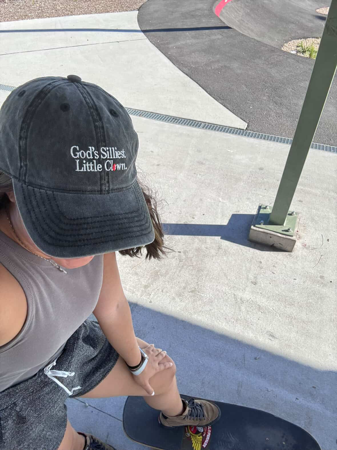 God’s Silliest Little Clown Cap: Grey