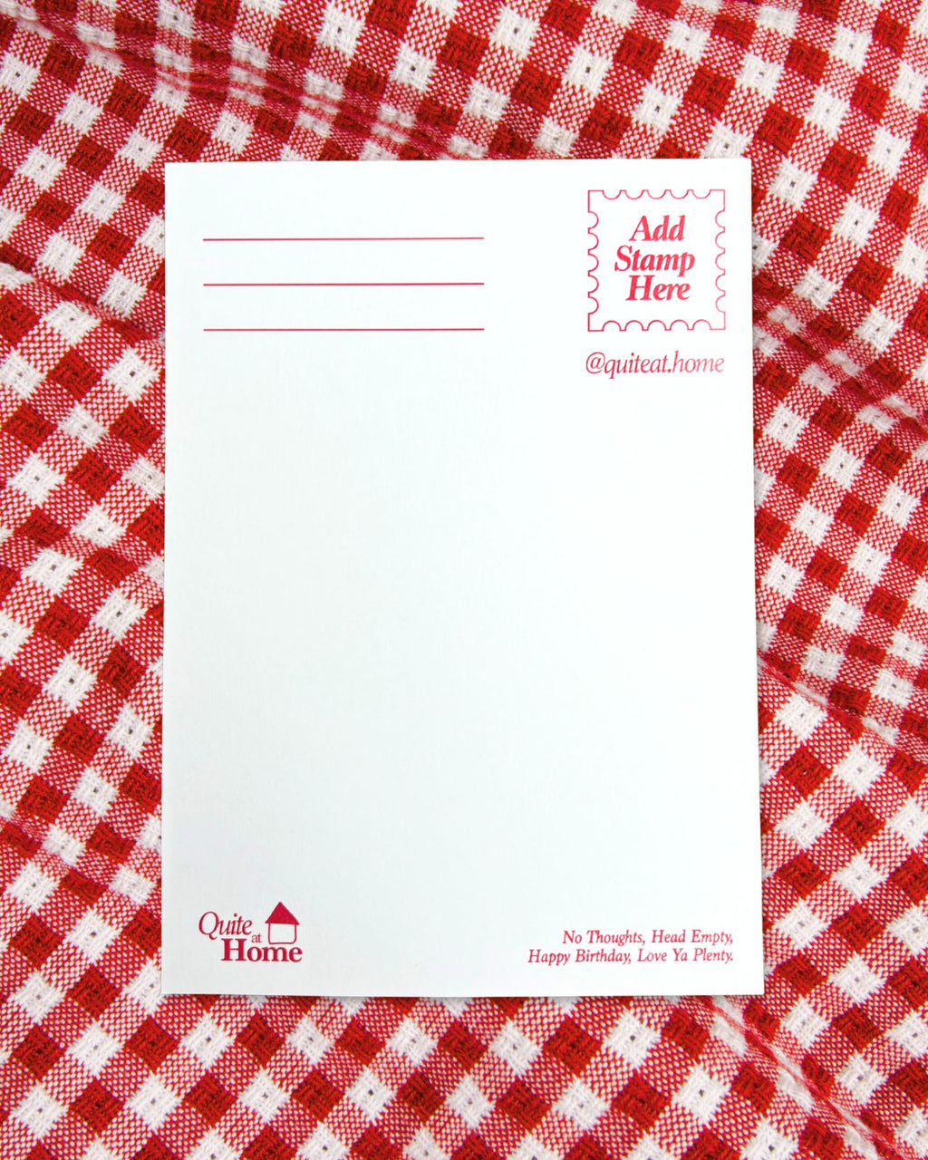 Birthday Knife Postcard: Pink (A6)