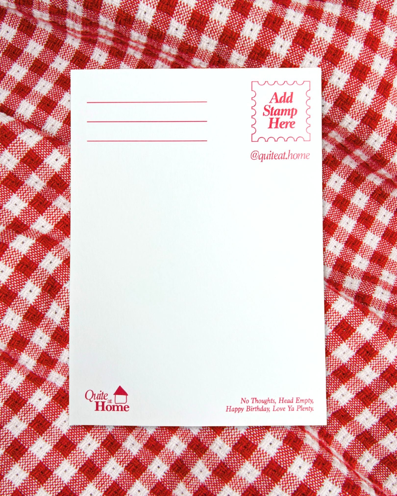 Birthday Knife Postcard: Pink (A6)