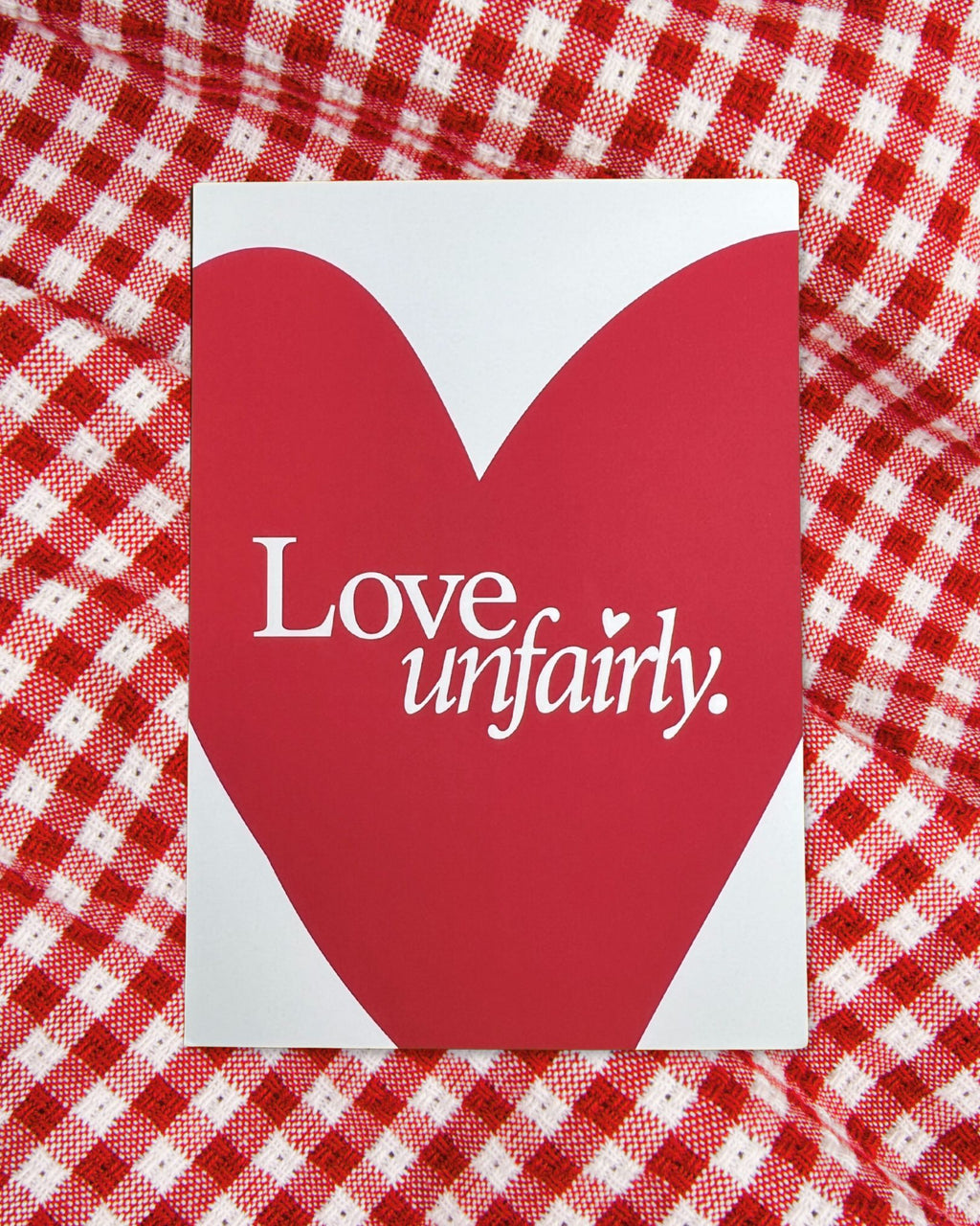 Love Unfairly Postcard: Beige (A6)