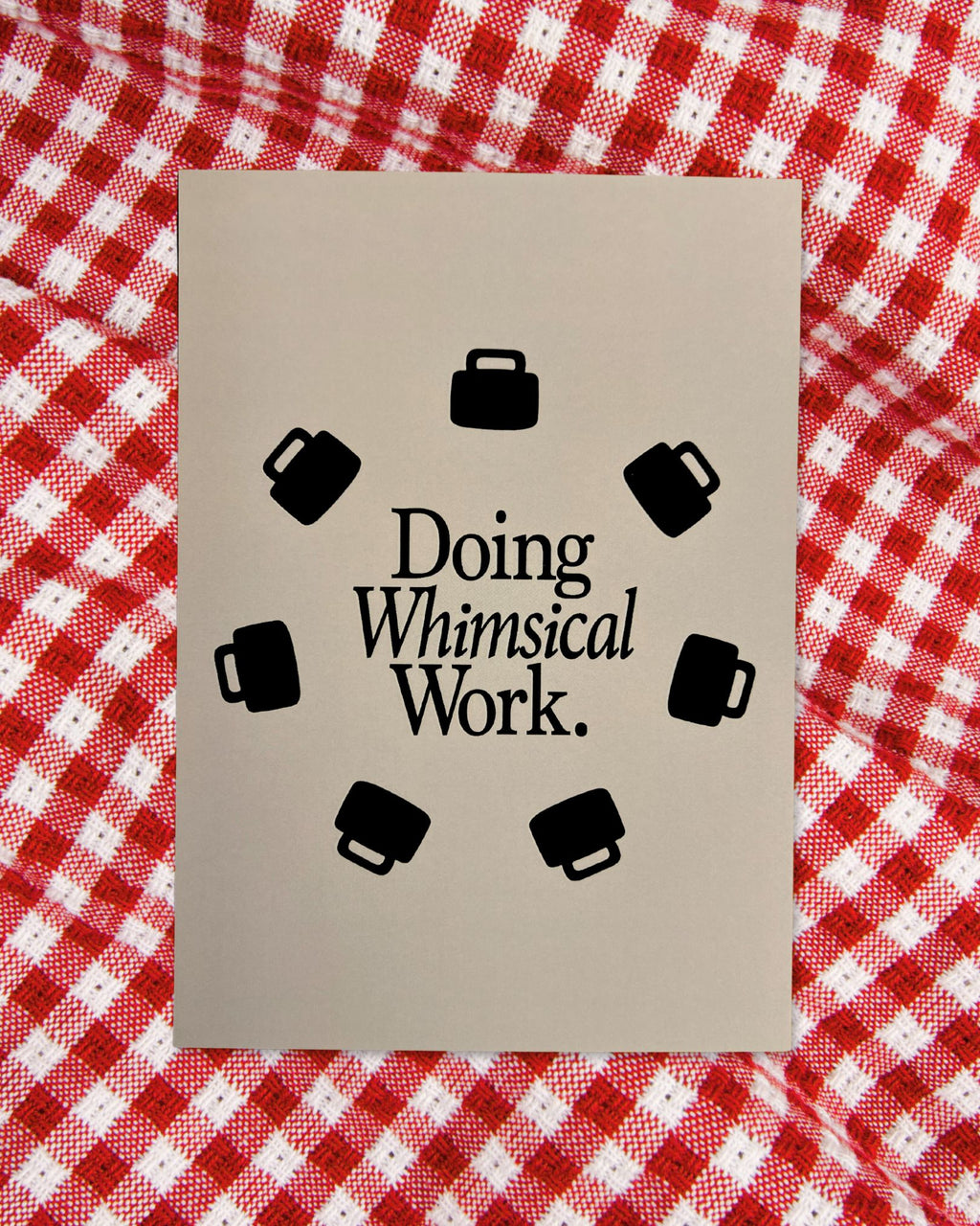 Doing Whimsical Work Postcard: Sand (A6)