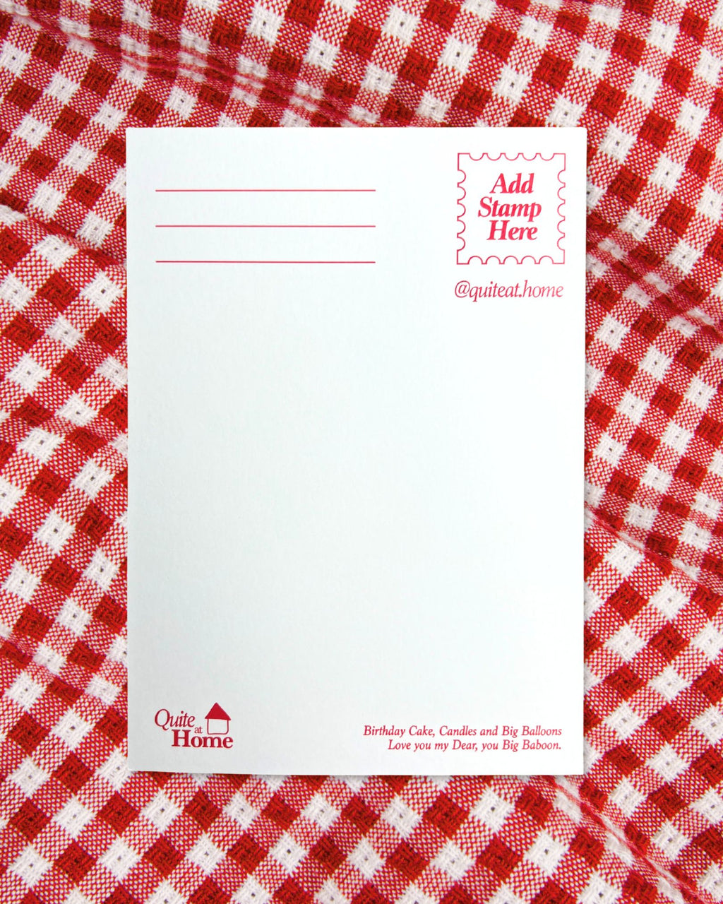 Birthday Cake Postcard: Orange (A6)