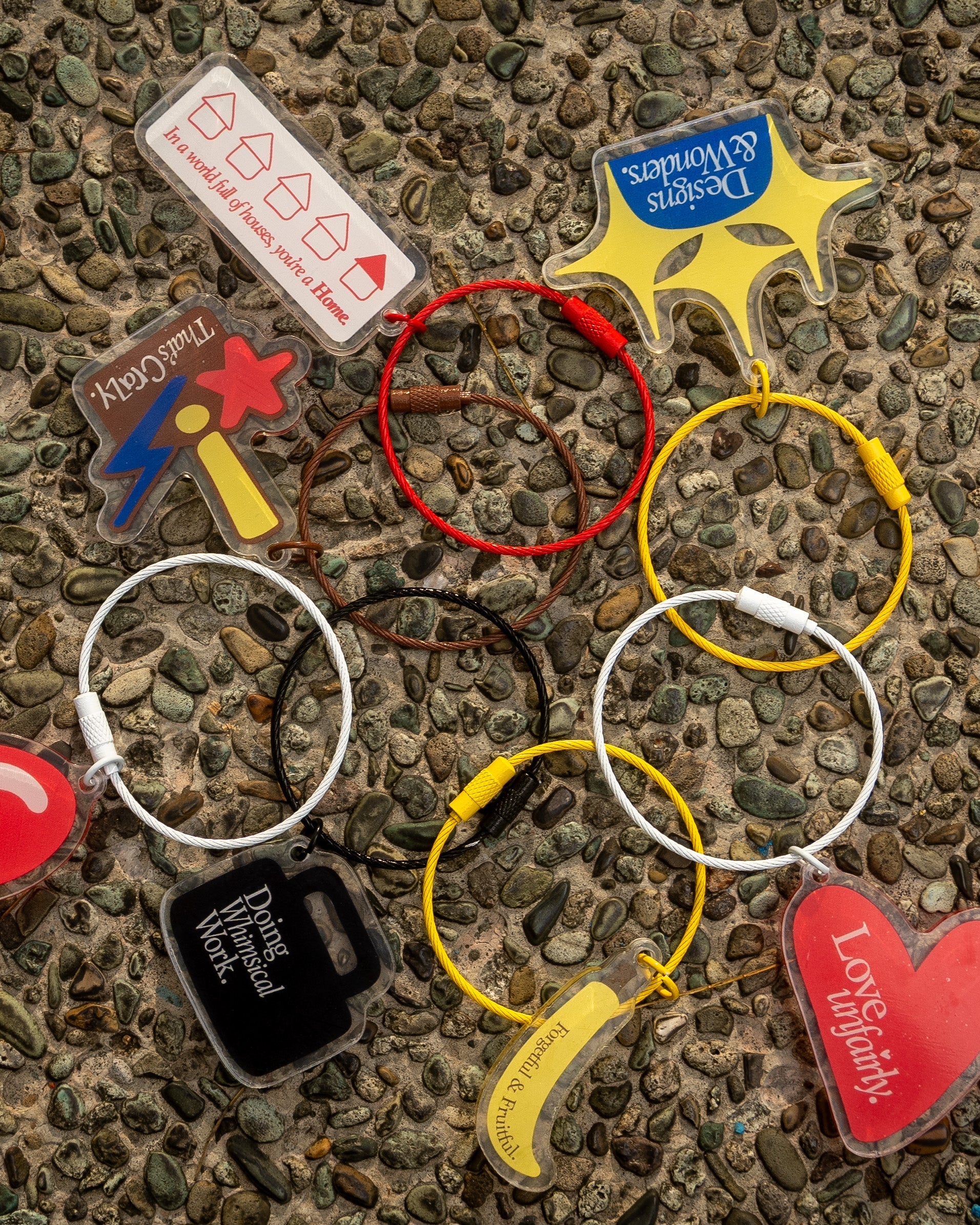 World Full of Houses Acrylic Keychain