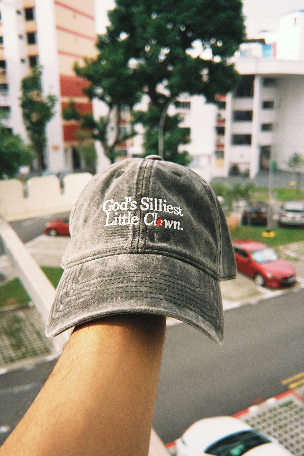 God’s Silliest Little Clown Cap: Grey