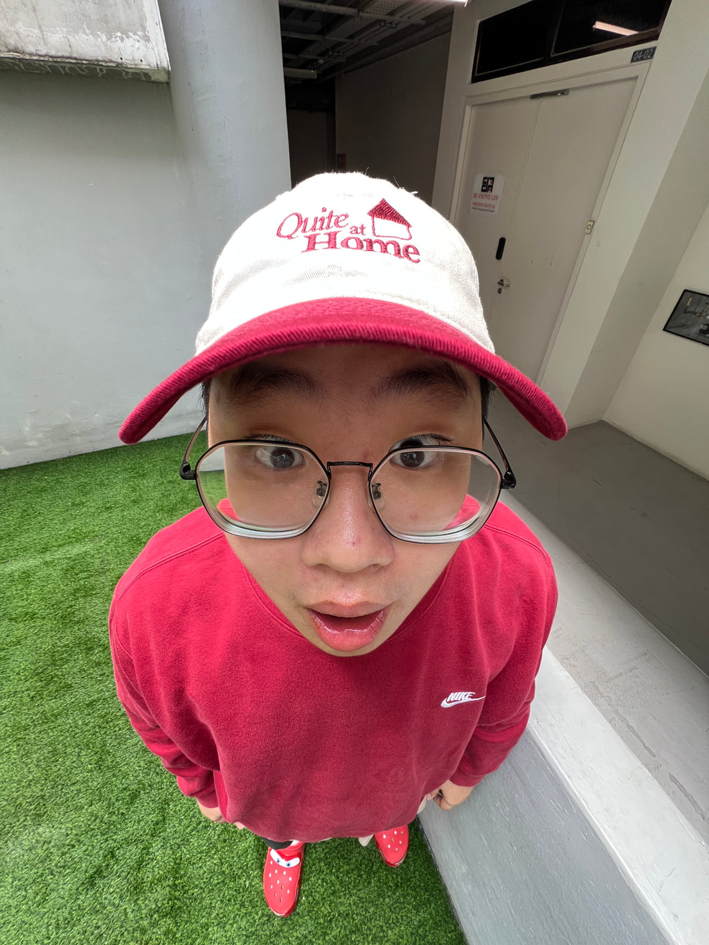 Quite at Home Cap: Red