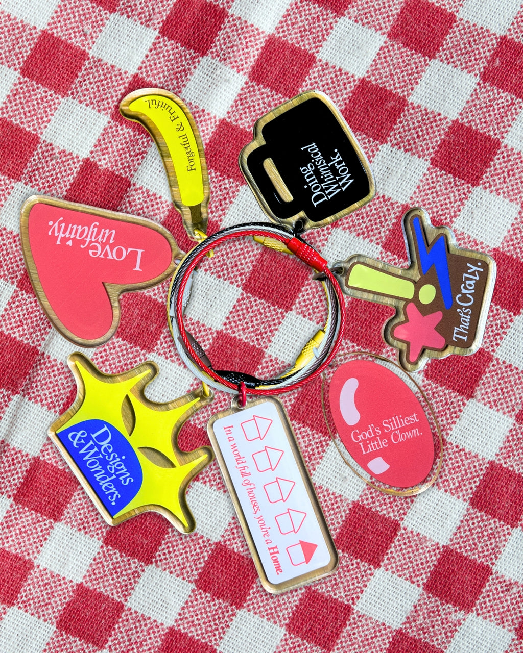 God’s Silliest Little Clown Acrylic Keychain